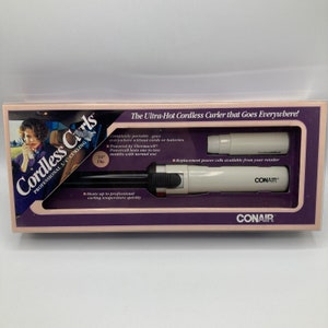 Vintage 1990s Conair Cordless Curling Iron 3 4 Travel Thermacell Etsy
