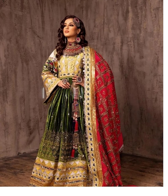 jewelry for green velvet dress Afghan Kuchi & Set july4thsale7/1-40off
