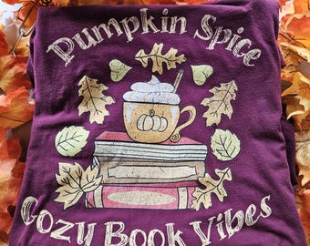 Pumpkin Spice Bookish Shirt: Cozy Fall Vibes