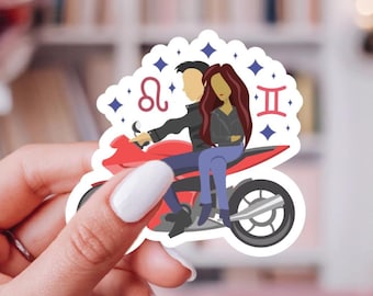 Zodiac Academy-sticker: Tory en Darius, officieel gelicentieerde vinylsticker