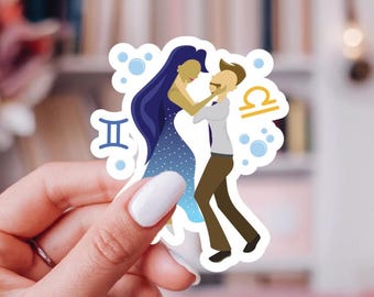 Sticker Darcy and Lance Zodiac Academy: cadeau boekenliefhebber