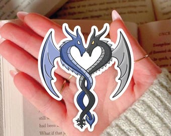 Tairn and Sgaeyl Dragon Sticker, Fourth Wing Sticker