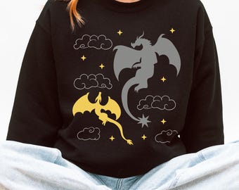 Tairn and Andarna Sweatshirt, Fourth Wing Gift
