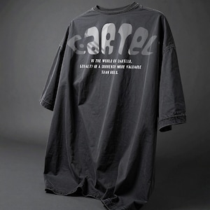Kartel T-shirtontwerp met halftoonschedel | Retro Gang-png voor DTF, DTG en sublimatie | Urban streetwear-print