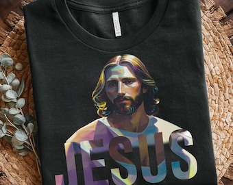 Jesus Halftone PNG Design: DTG, DTF, Sublimation (Digital Download