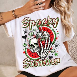 Summerween-skelet png, zomer-Halloween png, Halloween-cocktail-zomer png, Summerween Vibes png, spookachtige zomer png, Summerween png