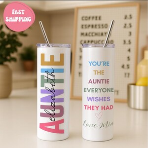 Personalized Bestie Tumbler, Custom Name Best Friend Cup, Gift for Best Friend Birthday, Long Distance Friendship Tumbler, BFF Gift Idea