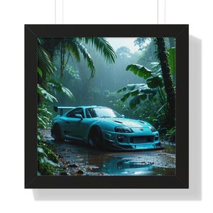 Retro Japanese JDM Car Poster, Vintage Style Wall Art for Car Enthusiasts and Collectors