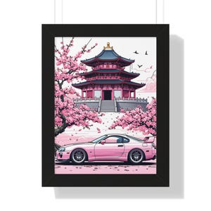 Retro JDM Car Poster, Japanese Classic, Car Art Print, 80s, 90s, Street Racer Aesthetic