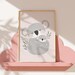 Koala Bears Print - Baby Nursery Poster - Boho Style Girls Bedroom ...