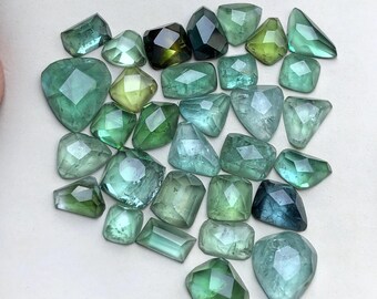 30 carats tourmaline rose cut flat back lot size 5 to 10mm