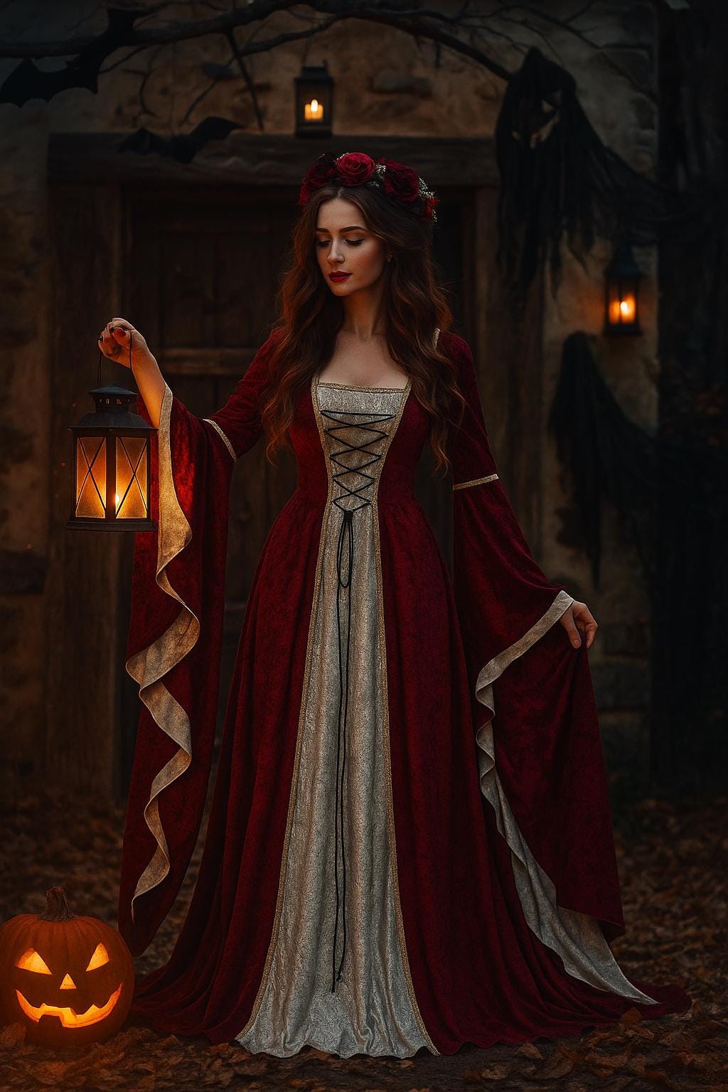 MaxToonrain Hexenkostüm-Set Für Damen - Lila Schwarzes Kleid Mit Hexenhut, Perfekt Für Halloween & Cosplay