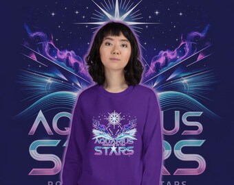Aquarius Zodiac Sweatshirt: Starseed Astrology Gift