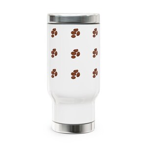 Coffee Lover&#39;s Stainless Steel Travel Mug, Perfect for On-the-Go, Insulated Coffee Cup for Gift, 14oz Coffee Mug, Travel Cup for Commuters