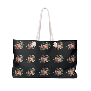 Chic Floral Weekender Bag - Perfekt für Reisen, Fitnessstudio, Strand, Geschenke, Wochenendausflüge, alle Gelegenheiten