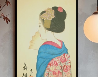 竹久夢二 - カフェの女（1900年 - 1910年代）キャンバスギャラリー
