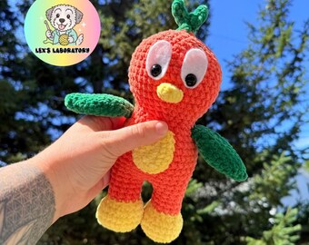 Citrus Bird - Amigurumi Low Sew Plushie PDF pattern by Lex's Laboratory