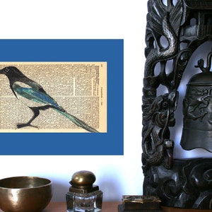 Magpie Art Print, Literary Gifts for Readers, Geek Decor