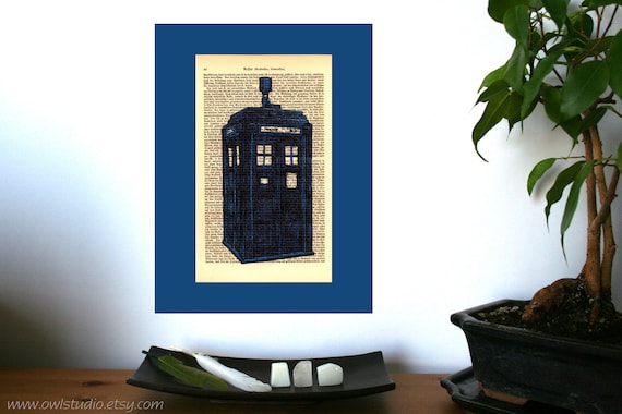 Office Decor Doctor Who Dr Who Desk Accessories Rustic Etsy