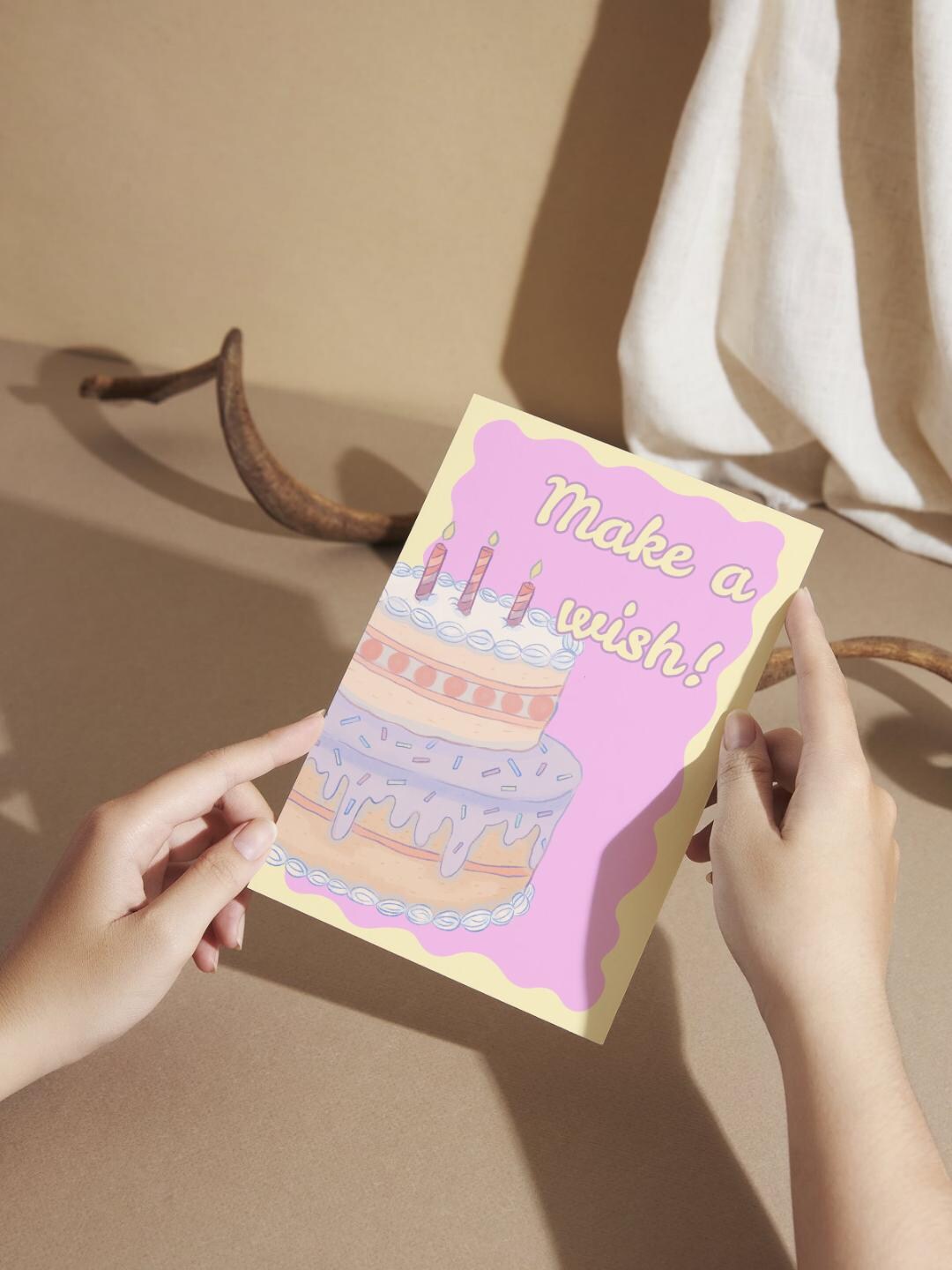 Birthday Cake Greeting Card, Printable 5x7 Card (digital Download) - Etsy
