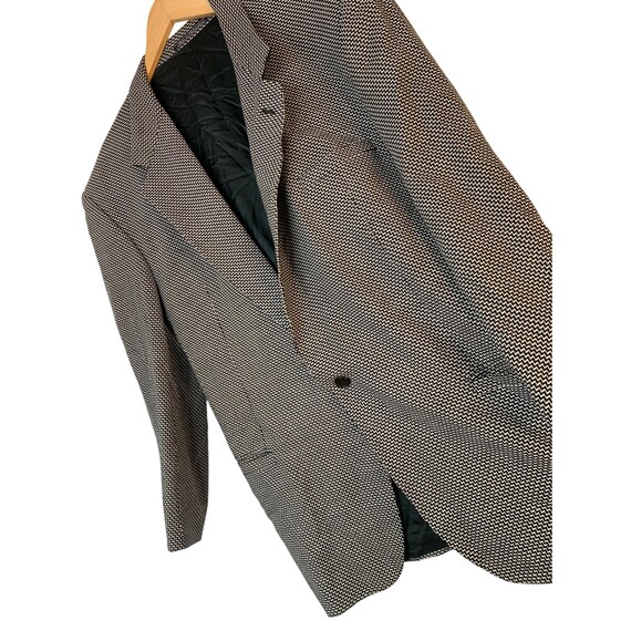VTG V2 Versace Wool Sport Coat Zigzag Switzerland Neiman Marcus