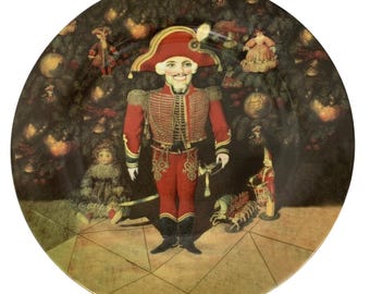 Saks Fifth Avenue Nutcracker Plate Germany 12" Xmas Toy Soldier Multiple 8672