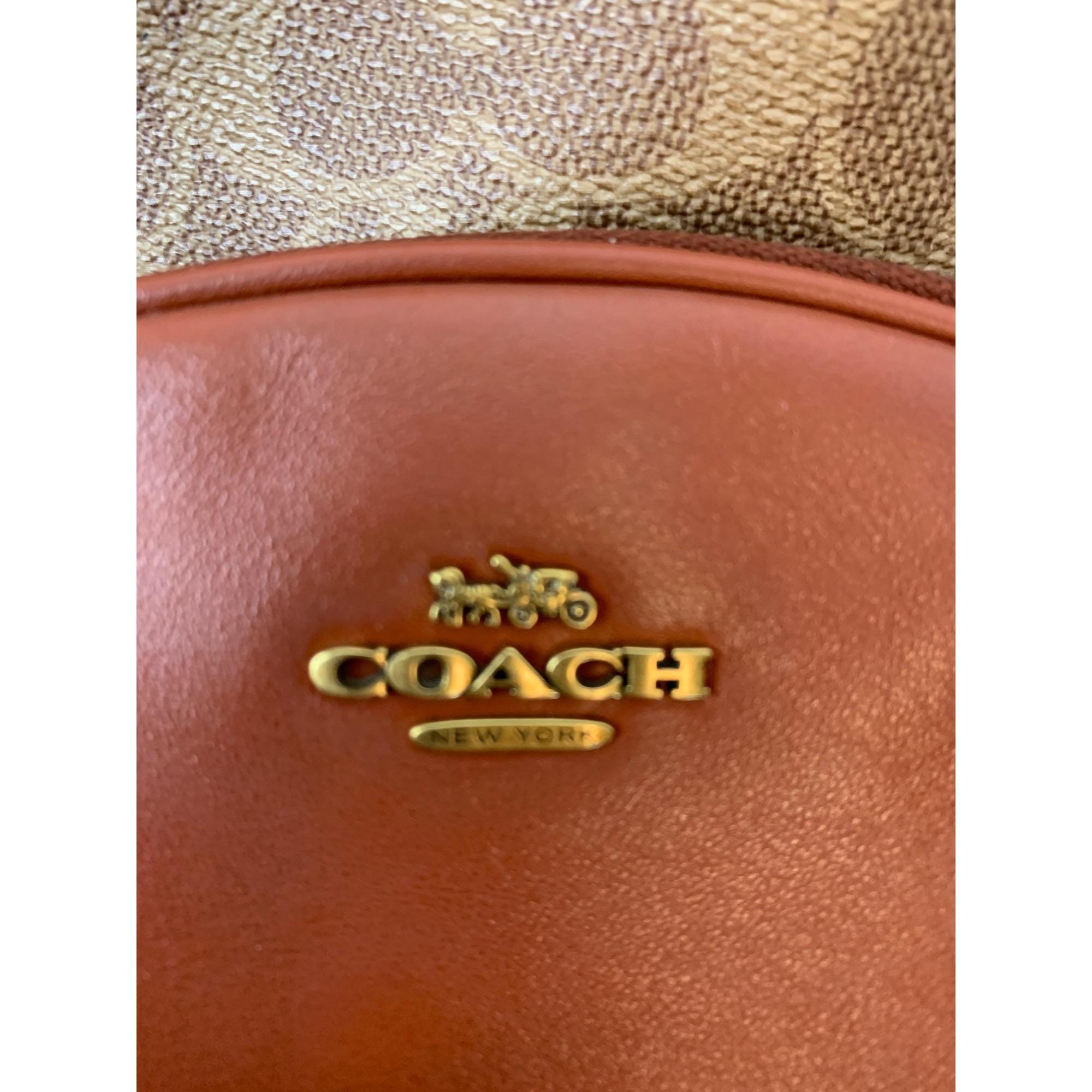 COACH Signature Canvas & Leather Carrie Backpack RA10079 - Etsy