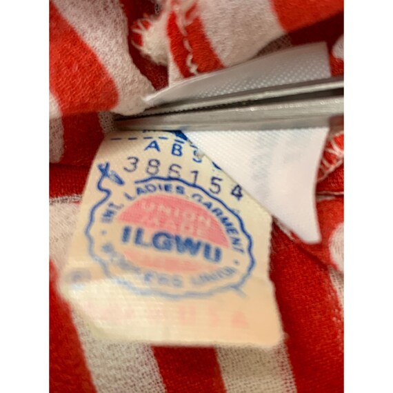 Vintage 80s Albert Nipon Red Striped Nautical Siz… - image 4