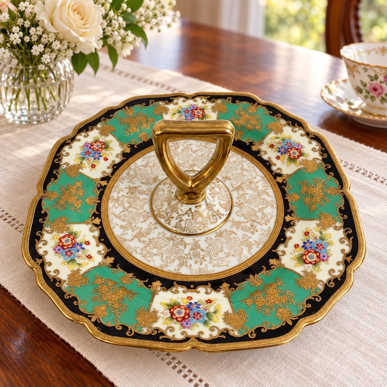 Noritake Green Edge - Etsy