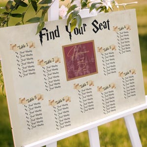 Customizable Magical Wedding Seating Chart, Wizarding Seating Chart, Wedding Seating Chart, Event Seating Chart, Digital Download