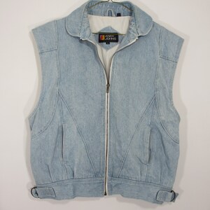 Vintage Andy Johns Men&#39;s Jean Vest