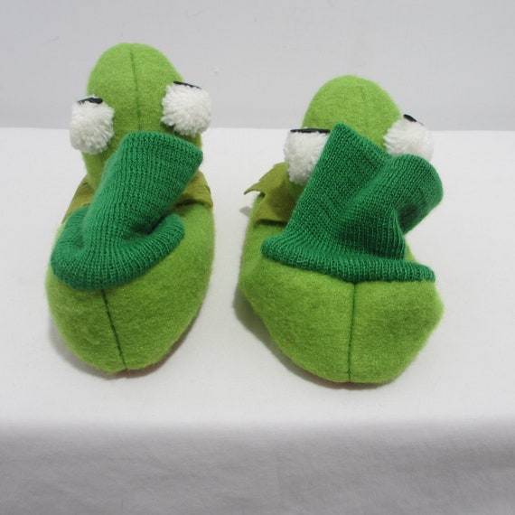 Kermit The Frog Muppet Slippers Child with Socks - Gem