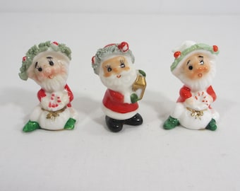 3 Vintage Miniature Christmas Figurines