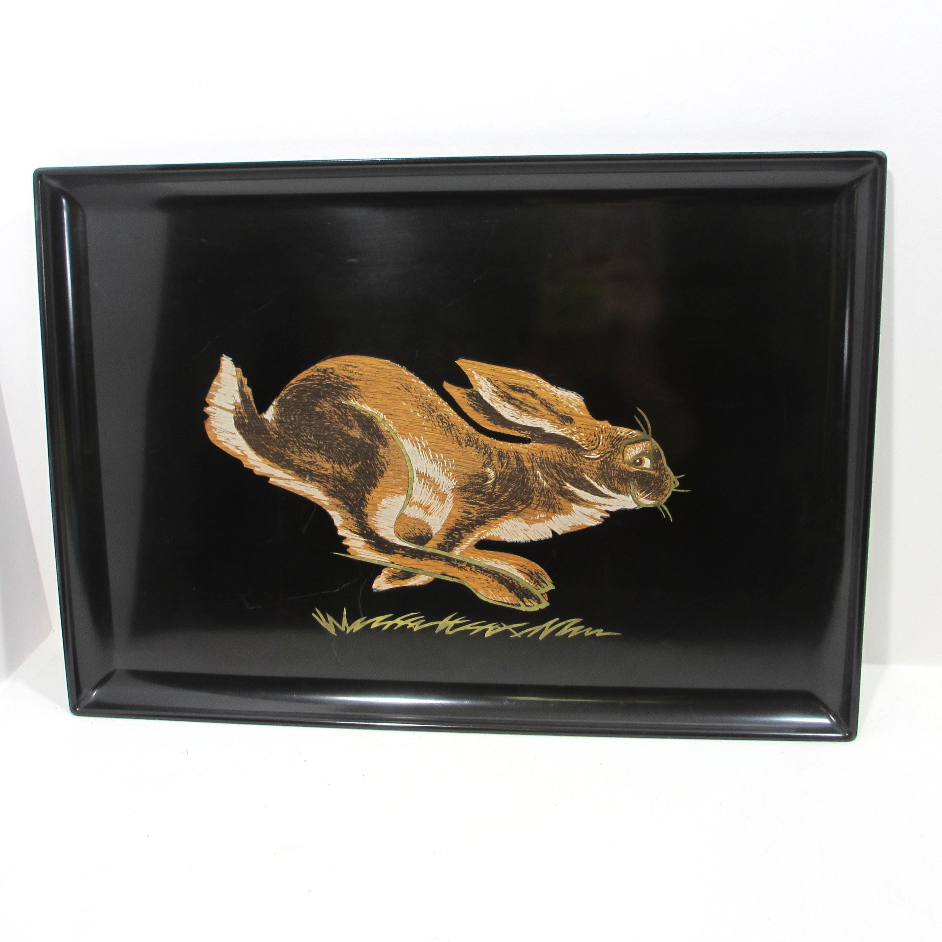 Vintage Couroc Monterey California Roadrunner Wood Inlay