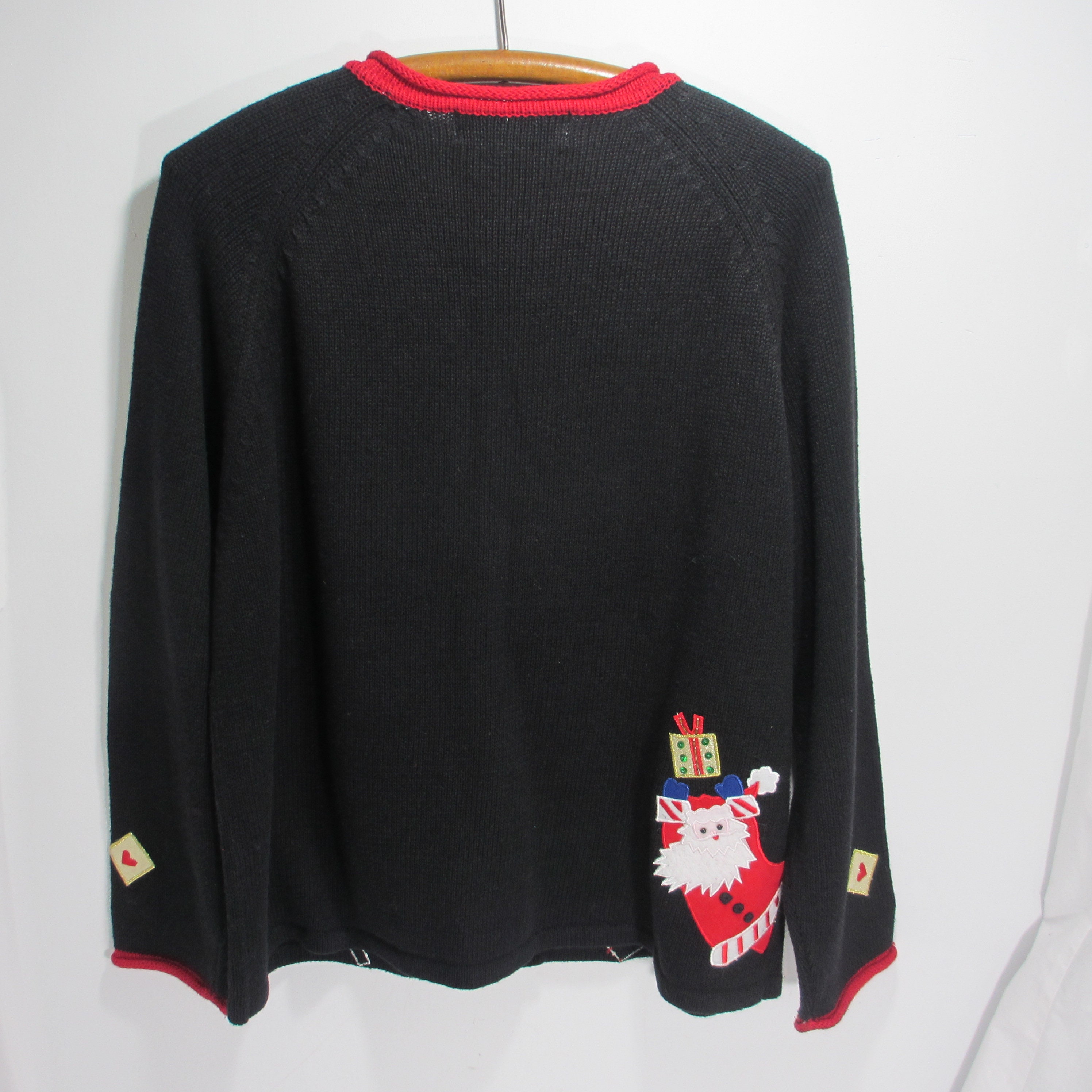 Vintage Tiara International Holiday Christmas Cardigan Santa Etsy