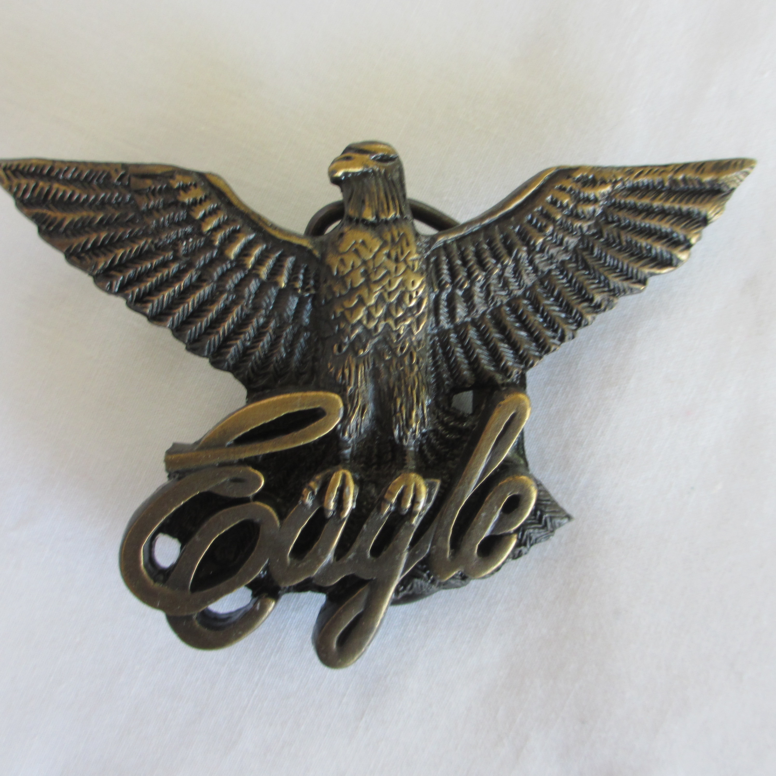 Vintage Brass Eagle Belt Buckle Etsy