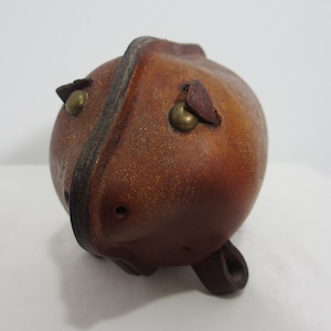 Kounoike Leather Pig Piggy Bank