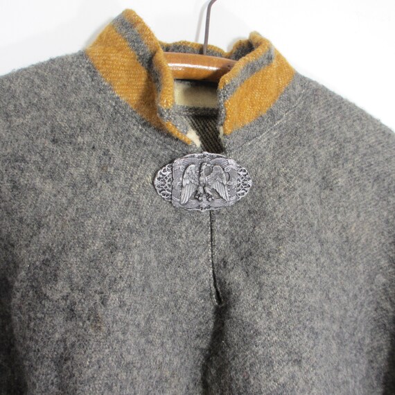 Darling Vintage Wool Blanket Poncho Gem