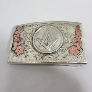 Vintage Masonic Belt Buckle
