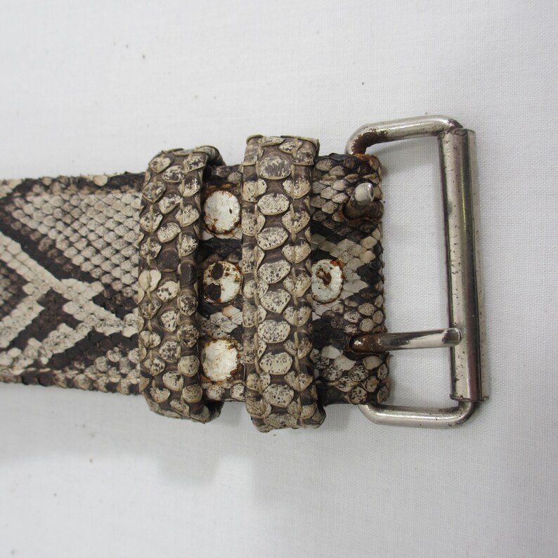 Vintage Western Holster Gun Belt Rattle Snake Etsy