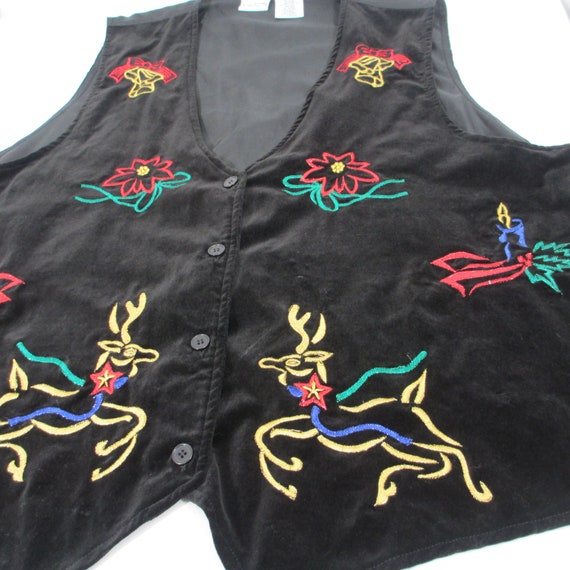 Bobbie Brooks Ugly Velvet Christmas Vest - image 5