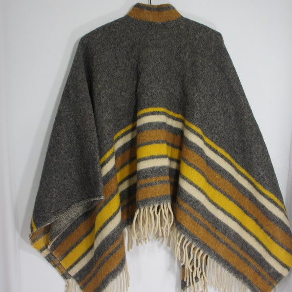 Darling Vintage Wool Blanket Poncho Gem