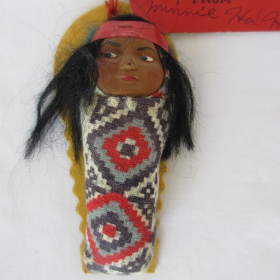 vintage native american skookum dolls
