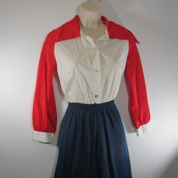 Merryline Vintage Red/White/Blue Jumpsuit Lounge W