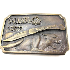 Puma Leather Belt - Etsy