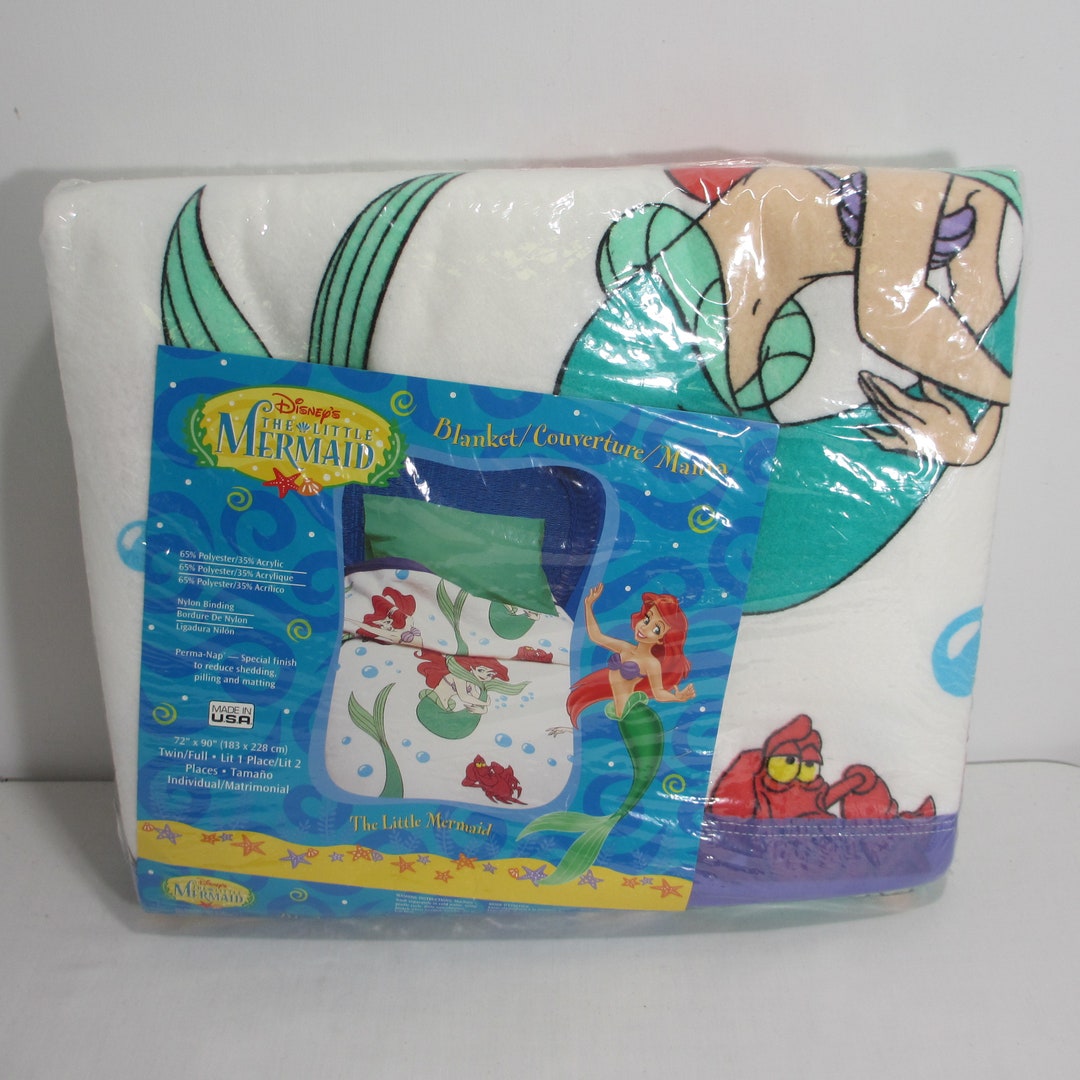 Vintage Disney the Little Mermaid Blanket New in Package Etsy