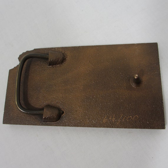 Vintage Brass Kansas Duck Belt Buckle - image 3