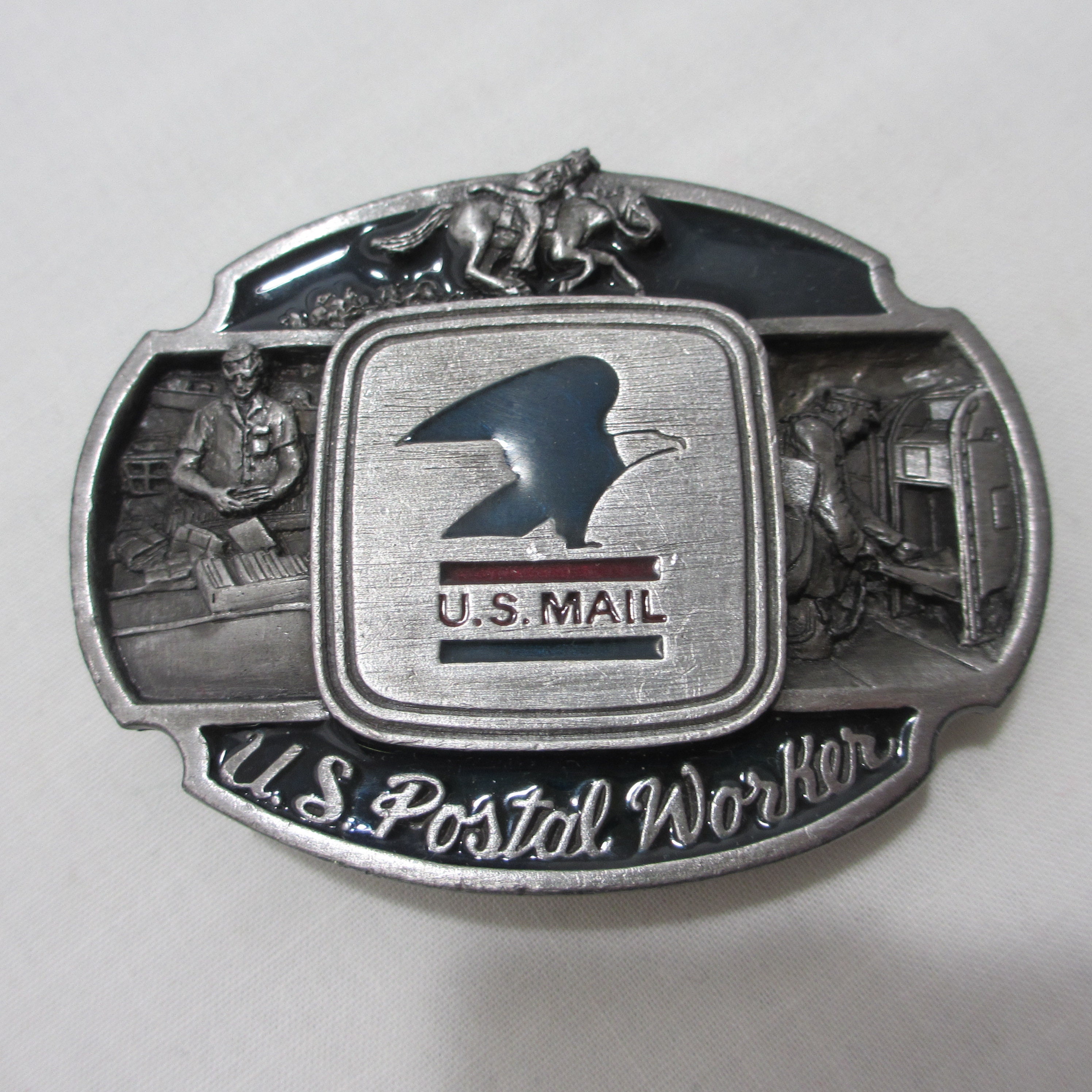 Arroyo Grande U.S. Postal Worker Commemorative Belt Buckle 1986 Limited Edition Arroyo Grande Buckle Co.Men main image 3