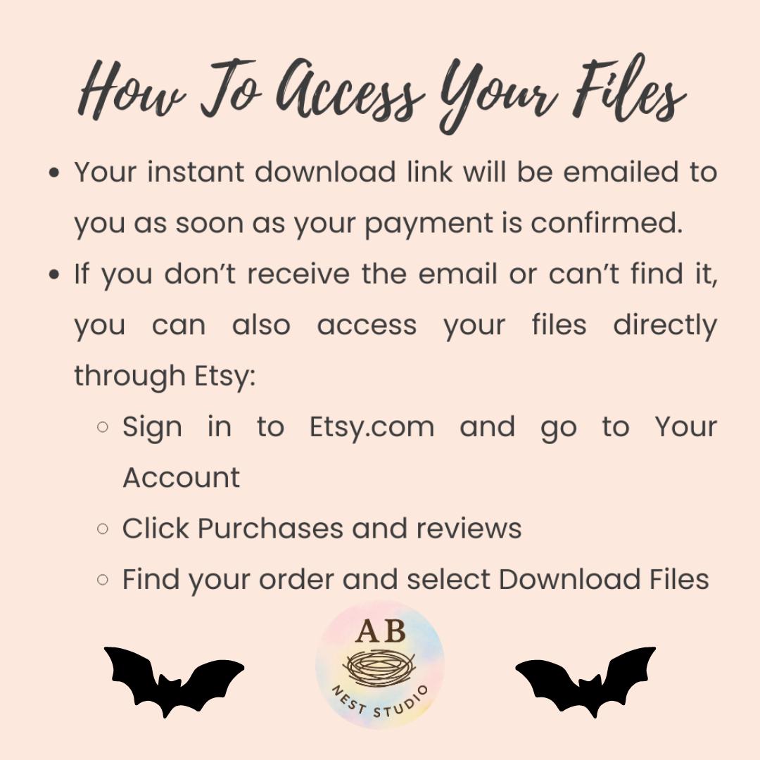 Printable Halloween Boo Basket Bundle: Signs and Instructions (PDF) - Etsy