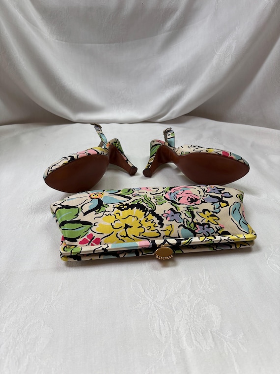 Vintage heels and matching clutch  handbag from 1… - image 6